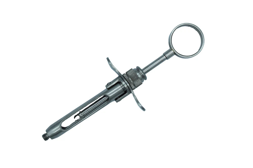 Syringe 1.8ml EU Stainless Steel INOX Folding Type 1 Ring