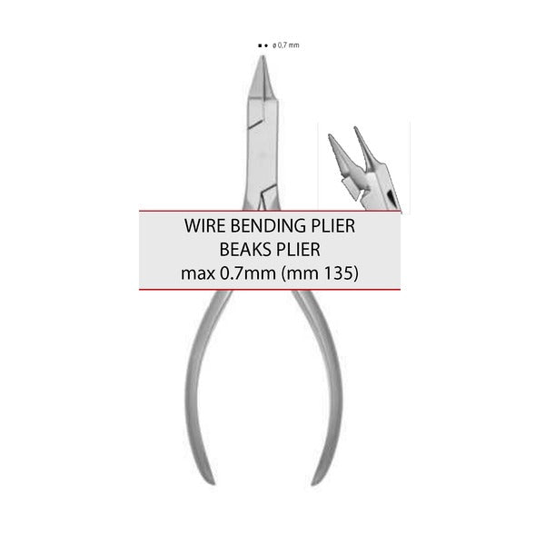 BEAKS PLIER โ MAX 0.7mm (mm 135) (Cod. 1023-11)