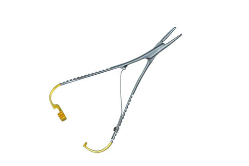 Mathiew Straight 14Cm TC insert Needle Size 2-0, 3-0,4-0 (Cod. 1004-6)