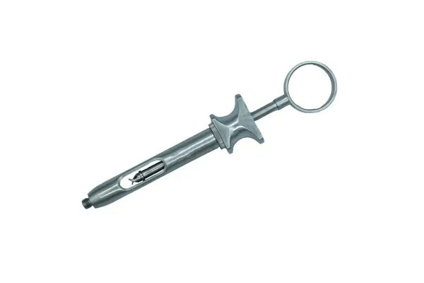 Syringe 1.8ml EU Stainless Steel INOX 1 Ring