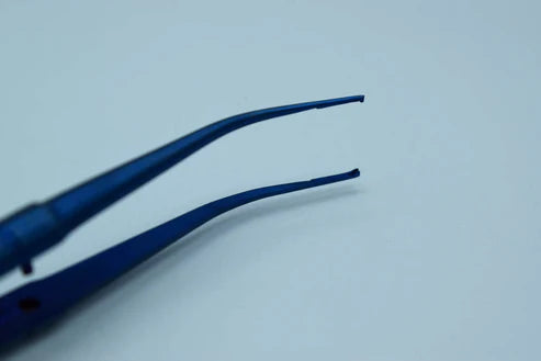 Fine Surgical Tweezer Titanium Curved (Cod. 1012-45B)