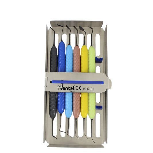 Composite Restorative Filling Instruments Set of 06 (Black Points) with box  (1017-21)