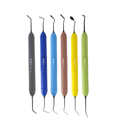 Composite Restorative Filling Instruments Set of 06 (Black Points) with box  (1017-21)