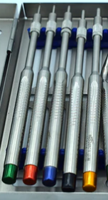 Osteotomes Double Lock Set 05 Pieces (concave) (Cod. 1021-23)