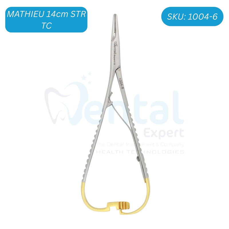 Mathiew Straight 14Cm TC insert Needle Size 2-0, 3-0,4-0