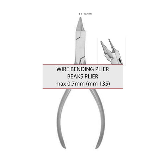 PINZA ORNITOLOGICA – MAX 0.7mm (mm 135) (Cod. 1023-11)