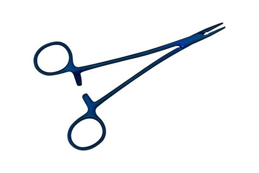 CRILE WOOD FORCEP STRAIGHT 15cm TITANIUM INSERT NEEDLE SIZE 2-0.3-0.4-0. (COD. 1004-2B)