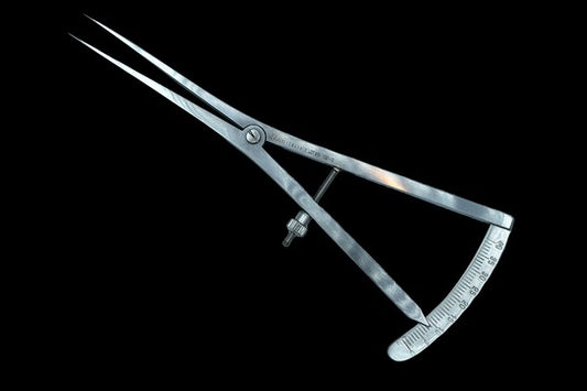 Caliper Castroviejo Long 180mm Scale 0-40mm Scale Straight (COD. 1021-10)