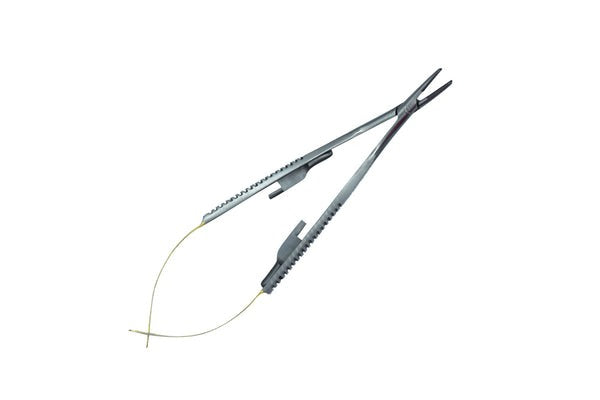 Inserto Castroviejo TC curvo 60° 14cm Calibro Ago 4-0,5-0,6-0 Cod. 1004-17)