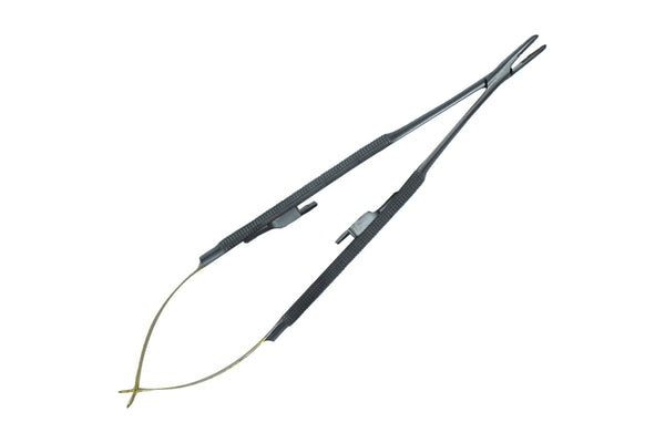 Castroviejo TC inserto Manico tondo Diritto 18cm Misura ago 5-0,6-0,7-0,8-0,9-0,10-0 (Cod. 1004-20.)