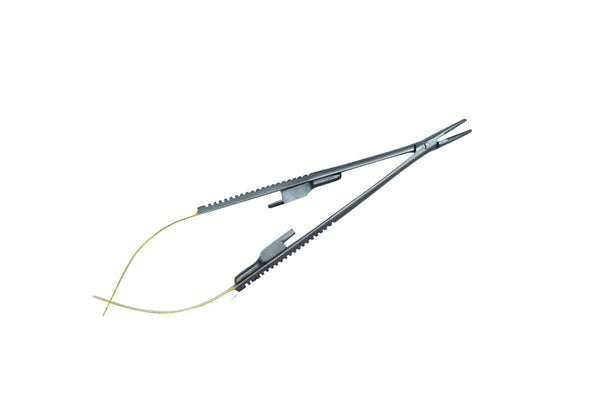 Castroviejo TC a inserto Dritto 14cm Calibro Ago 4-0,5-0,6-0 (Cod. 1004-14)