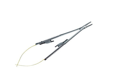 Castroviejo TC inserto curvo 14cm Calibro Ago 4-0,5-0,6-0 (Cod. 1004-13.)