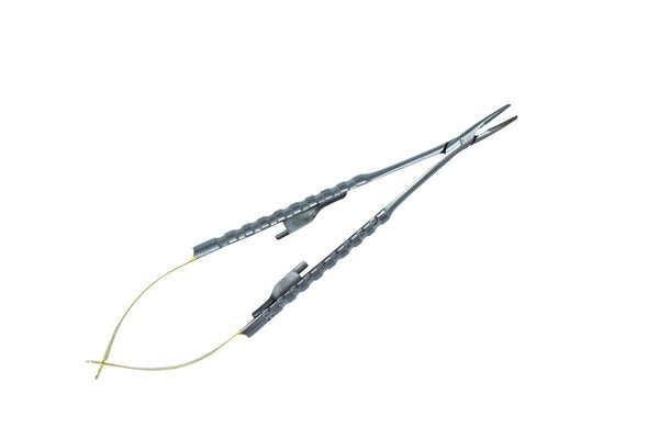 Castroviejo TC Inset Manico Tondo Curvo 14cm Calibro Ago 5-0,6-0,7-0 (COD. 1004-26.)