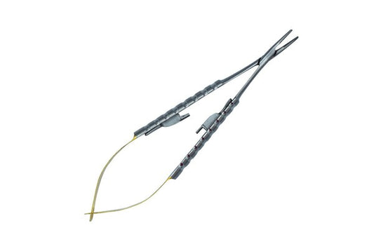 Castroviejo TC inset Round Handle Straight 14cm Needle Size 5-0,6-0,7-0 (Cod. 1004-27.)