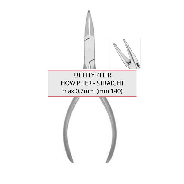 PINZA DRITTA – MAX 0.7mm (mm 140) (Cod. 1024-4)