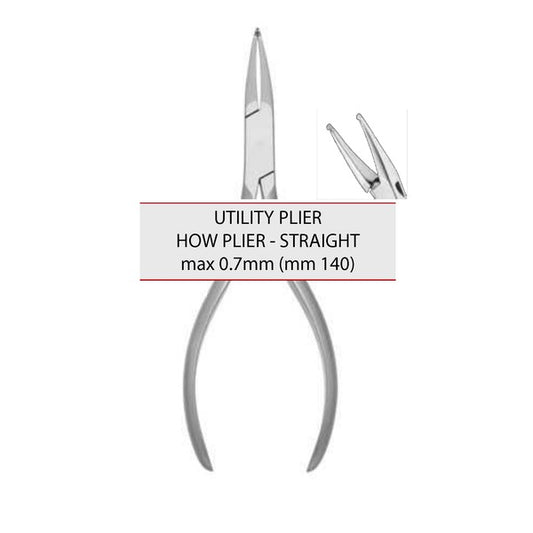 PINZA DRITTA – MAX 0.7mm (mm 140) (Cod. 1024-4)