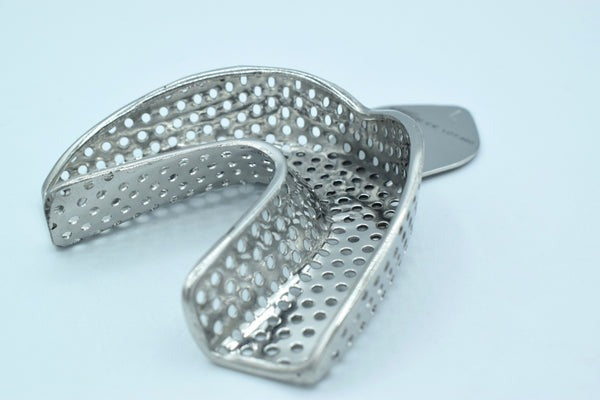 LOWER IMPRESSION TRAY (L) - STAINLESS STEAL (Cod. 1027-9)