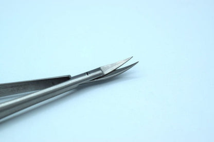Micro Scissor Round Handle Curved 15cm TC insert (Cod. 1002-14)