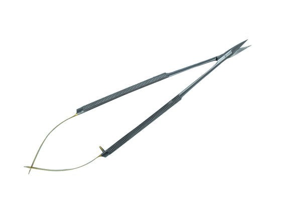 Micro Scissor Round Handle Curved 15cm TC insert (Cod. 1002-14)