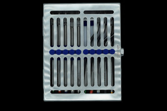 Osteotomi, set doppio blocco 10 pezzi (convessi) (COD. 1021-24)